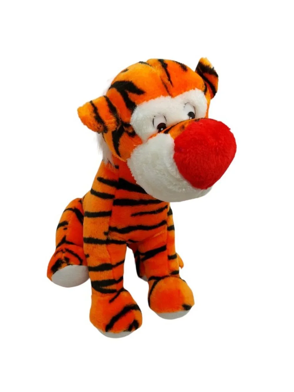 Globo Plush Tiger Plastic Eyes orange white black 14 inch Stuffed animal 14